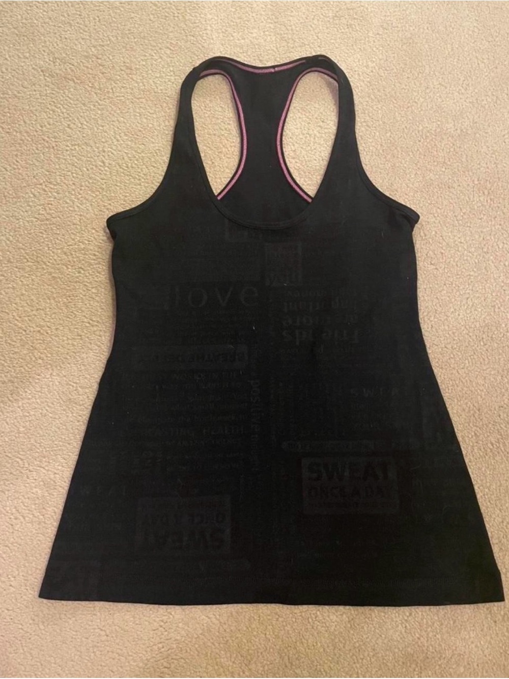 Lululemon black tank top